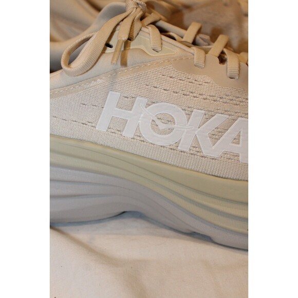 Hoka One One Men\'s Bondi 8 Athletic Sneakers OAT MILK BARLEY sz 11.5 NWOB main image 4